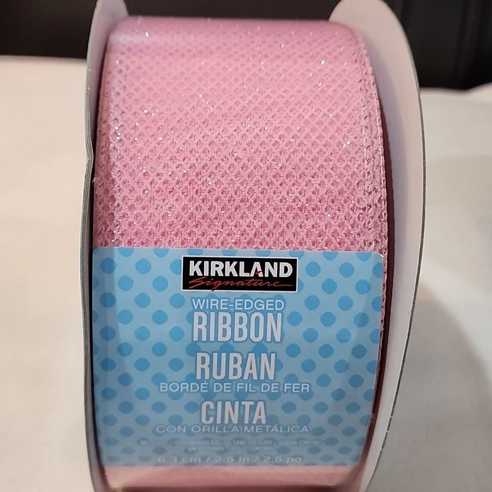 3 Rolls Kirkland Wire-edged Ribbon, 138 yards approx total